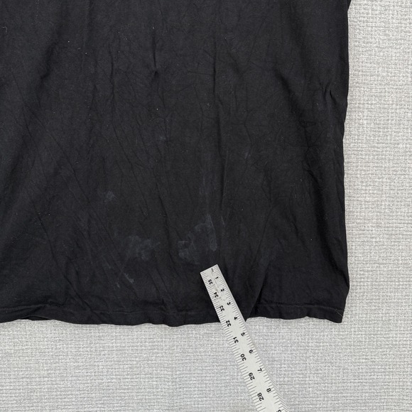 Oneita Vtg 90s Graphic T-Shirt Leopard Floral Print Made in USA XL Handmade - Picture 10 of 12